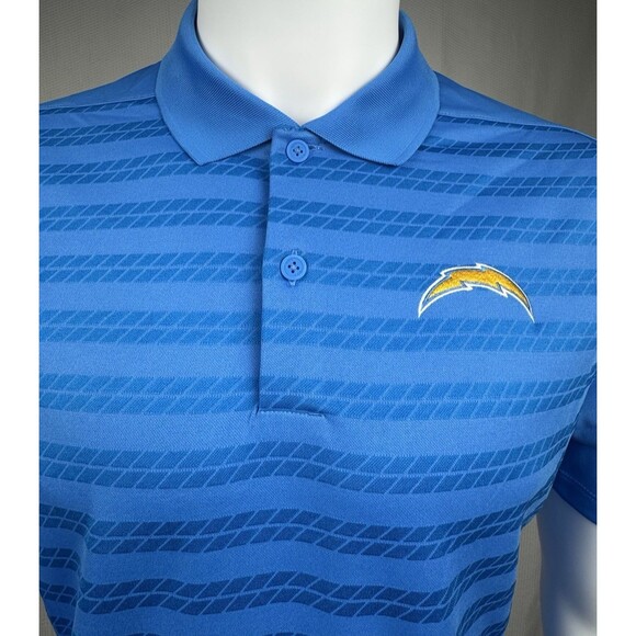 Nike LA Chargers Mens Small Blue NFL On Field Dri-Fit Polo Golf Shirt New - Picture 5 of 12